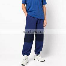 Super Simple 100% Cotton Men Casual Side Pockets Contrast-panel Track Pants thumbnail-1