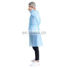 China Supplier PP Non Woven Disposable Visitor Gown Working Clothes For Hospital Food Factory PP Isolation Gown thumbnail-3