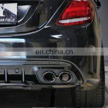 High Guality Car Parts Tail Throat For Mercedes c - Class W205 Modified C43 AMG Style Diffuser Tail Throat 2019-up thumbnail-5