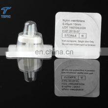 0.22um Ptfe Sterile Syringe Filter 25mm Manufacturer Plastic 5.0um Sterile PVDF Gamma Radiation Syringe Filter