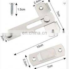 90 Degree Stainless Steel Security Keyless Hotel Black Sliding Door Handle Lock Gate Latch System Hardware thumbnail-4