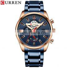 CURREN Brand Men Watch Mens Watches Top Brand Fashionable Men Match Stainless Steel Gold Watch thumbnail-4