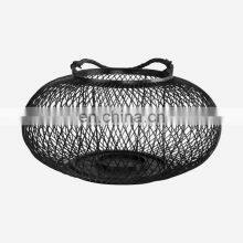 Hot Large Big Round Black Bamboo Lantern Centerpiece Candle Holder in Bulk European Style Vietnam Supplier thumbnail-3