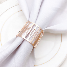 Electroplated Gold Silver Black Napkin Ring Holder on Wholesale thumbnail-2