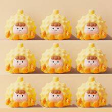 Seller Cheap Personalized Baby Sleeping Lamp Rechargeable Cute Fruit Durian Silicone Small Night Light Touch Sensor Kids Lamp thumbnail-6