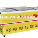 AD-1.8A-2 sliding curve glass door seafood cooler