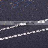 Hot New Products for 2015 Latest Design Rhodium Plated Curb Chain Necklaces Jewellery thumbnail-4