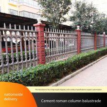 Cement Wall, River and Road Fence, Imitation Wood Railing, Concrete Roman Column for Courtyard, Cement Fence thumbnail-1