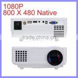18000K Color 40W 800 x 480 Native Resolution TFT LCD Projector LED thumbnail-1