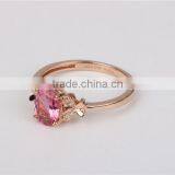 Wholesale 14k Rose Gold Ring Jewelry Alphabet Tourmaline Ring 2016 thumbnail-4
