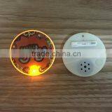 ABS Plastic Flashing LED Lights Music Sound Badge thumbnail-1