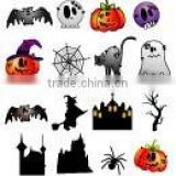 promotion halloween night glowing stickers/halloween paper crafts