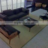 Wood Frame Linen Sofa Modern Living Room Furniture Guangdong Sectional Sofa Design thumbnail-5