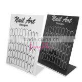 50empty Space Acrylic White Black Nail Display Stand Board Designs