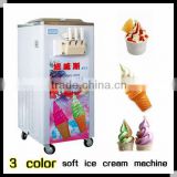 3 flavor soft ice cream machine with low price for sale(CE Manufactor)