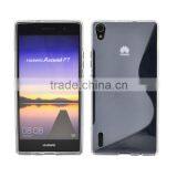 New Arrival Gel Tpu S Line Cover Case for Huawei P7