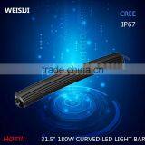 super bright 31.5 inch 180w curved spot flood led light bar on jeep roof                        
                                                                                Supplier's Choice