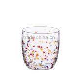 Borosilicate Glass With Colorful Dots. thumbnail-1