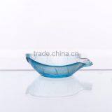 Handmade Blue Colored Glass Dessert Bowls thumbnail-1