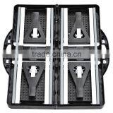 Outdoor Folding Plastic Picnic Table Color Black thumbnail-2