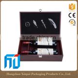 Custom wooden gift boxes for wine glasses with sliding lid