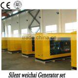 Rainproof Shandong Weichai Silent Diesel Generator