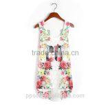Latest Fashion White Printed Sleeveless Ladies Tops for Women thumbnail-2