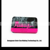 Colorful Card Case Packaging Cans/ Rectangular Tin Can