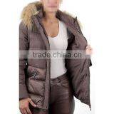 Real Fur Winter Coat ,new Feeling Women Clothing,down Jacket With Removable/detachable Sleeve thumbnail-3