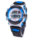 plastic watch fashion multifuncitonal children water resistant digital sport watch with back light