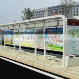 Advertising Bus Stop Shelter /Outdoor Furniture Bus Stop Shelter/Bus Shelter With Advertising Board thumbnail-3