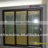 Solid Sliding Door and Forsted Carved PVC Door thumbnail-5