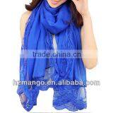 2016 Latest Fashionable Woman Lace Chiffon Scarf thumbnail-1