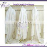 Cheap Wholesale White Terry Robe, Terry Bath Robes Kimono Collar Style for Hotels, Motels, Spas, Clubs thumbnail-1
