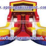 Interesting Outdoor High Quality Giant Inflatable Slide With Dual Lanes, Inflatable Water Slide, Inflatables SP-SL123