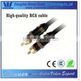 2rca to 2rca male cable for car audio amp install