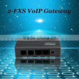 2 Ports Fxs Gateway Support H.323/SIP for Low Calling Cost