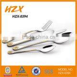 Stainless Steel Cutlery Set Gold Spoon
