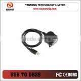 USB to serial DB25 Female Parallel Port printer Cable Adapter