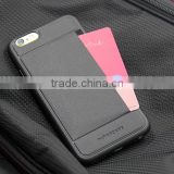 Hot Sale Mobile phone card holder wallet leather PP+PU case for iphone 6