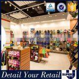 2016 Customized Wall Mounted Slatwall Panel Footwear Display Rack thumbnail-1