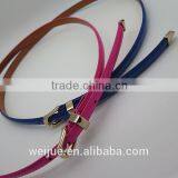 Lady's Fashion Skinny Pearlite Layer Belt thumbnail-2