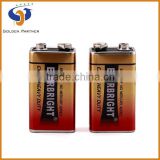 Super quality 9v 6f22 006p battery battery for small electronic items