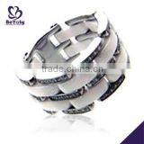 2015 Cheap Price Jewelry 316l Stainless Steel King and Queen Ring Jewelry thumbnail-1