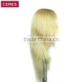 Blonde Long Hair Training Head for Hairdresser 18 Inch to 24 Inch thumbnail-4