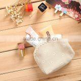 Wholesale Newest High Quality Ramie Cotton Fabric and Linen Cosmetic Bag GW786 thumbnail-5