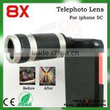 Screw mouth Telescope Lens for Iphone 5c 8x