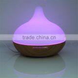 Changing Colored LED Lights Waterless Auto Shut-off Adjustable Mist Wooden Aroma Diffuser Bottle thumbnail-5