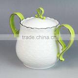 China Wholesale Tea Coffee Sats Ceramic Sugar Tea Urn With Handle thumbnail-5
