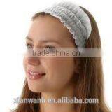 White/blue/pink Disposable Non-woven Strech Headbands for Beauty Girl thumbnail-4